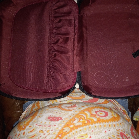 SAMSONITE BEUTY CASE GREY SNAKE SKIN PRINT. - Picture 6 of 8